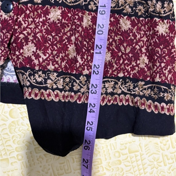 Vintage Byer California Black and Red Floral Tank Top - Picture 7 of 7